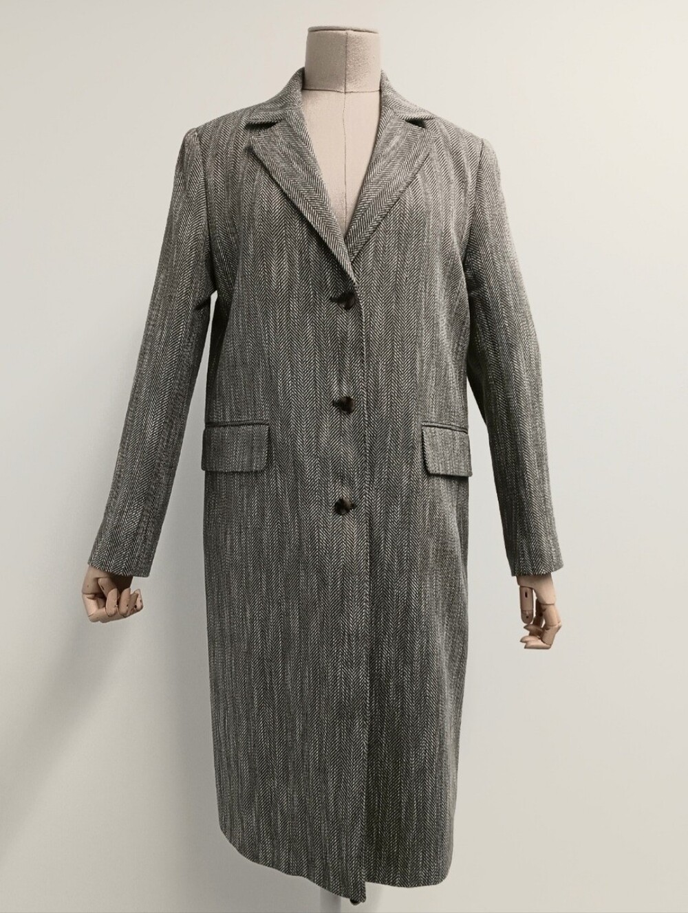 LAFAYETTE 148 NEW YORK Women's Vineyard Multi Herringbone Coat - Green